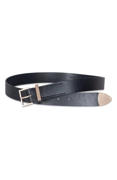Allsaints Leather Belt In Multi