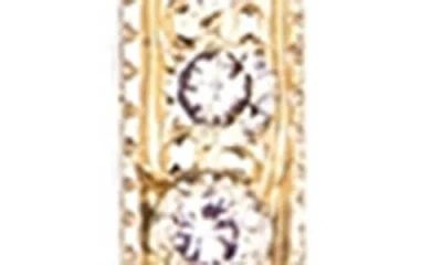 Sethi Couture Alice Diamond Linear Bar Pendant Necklace In Gold