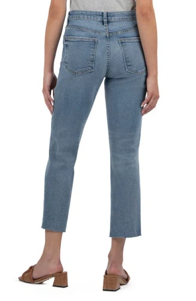 Kut From The Kloth Rachael Fab Ab High Waist Raw Hem Crop Jeans