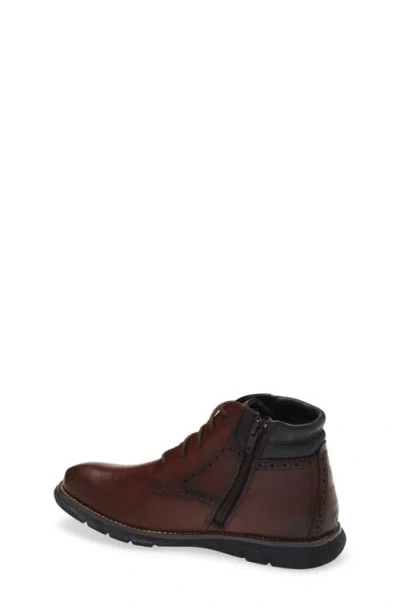 Johnston & Murphy Holden Plain Toe Boot In Brown