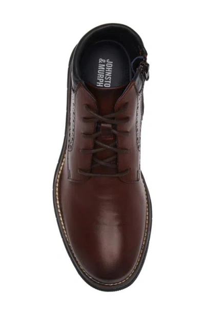 Johnston & Murphy Holden Plain Toe Boot In Brown