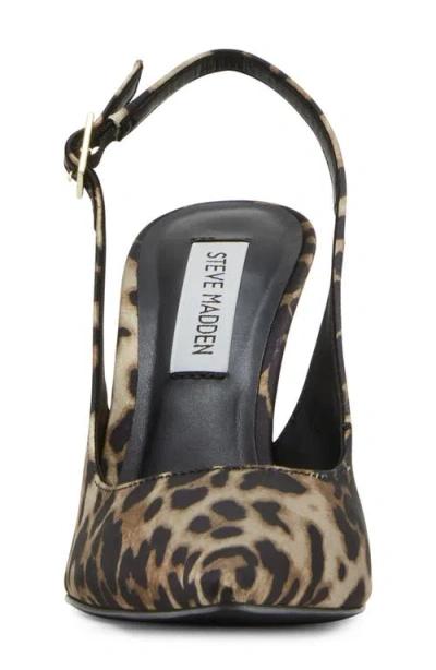 Steve Madden Blare Slingback Pointed Toe Pump In Brown