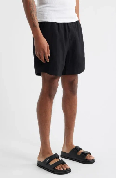 Open Edit Drawstring Pull-on Resort Shorts In Black
