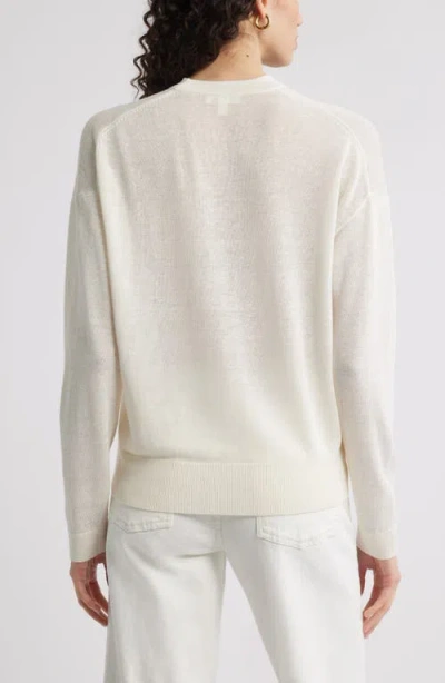 Nordstrom Linen Blend Cardigan In White