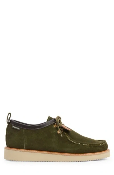 Barbour X Wildbunch Heathpool Boat Shoe In Green