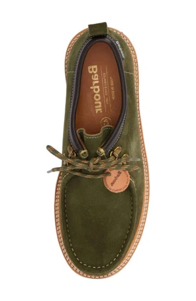 Barbour X Wildbunch Heathpool Boat Shoe In Green