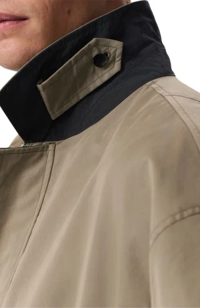 Rag & Bone Thomas Cotton Blend Car Coat In Brown