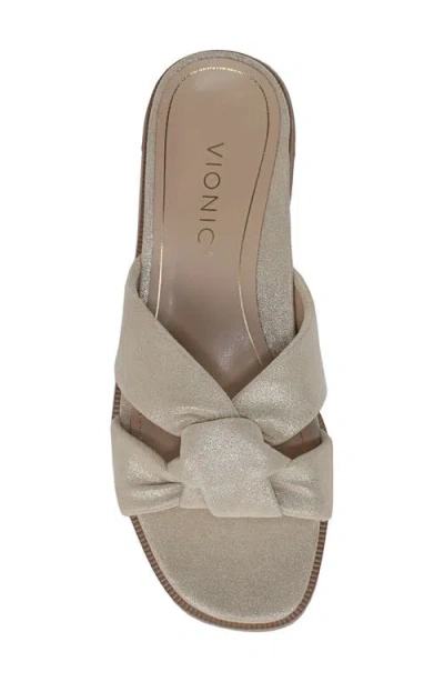 Vionic Mabel Slide Sandal In Gold