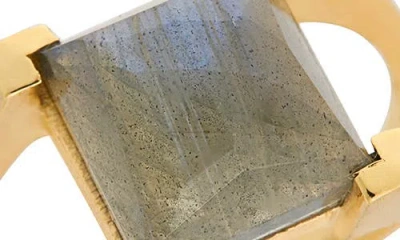 Dean Davidson Mini Plaza Labradorite Ring In Gold