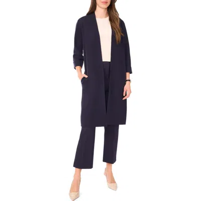 Halogen ® Open Front Three Quarter Sleeve Longline Cardigan In Blue