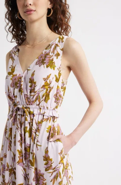 Treasure & Bond Sleeveless Tiered Sundress In Brown