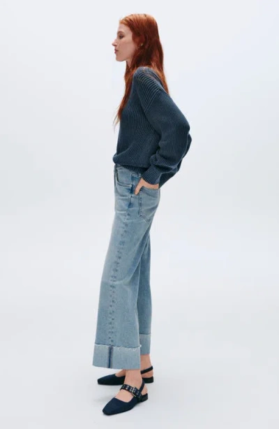 Rag & Bone Astra Slingback Flat In Blue