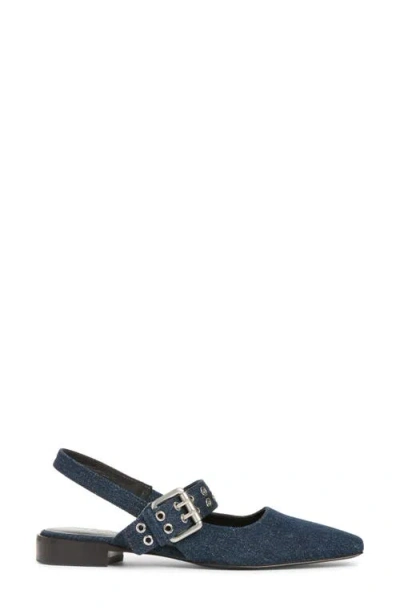 Rag & Bone Astra Slingback Flat In Blue