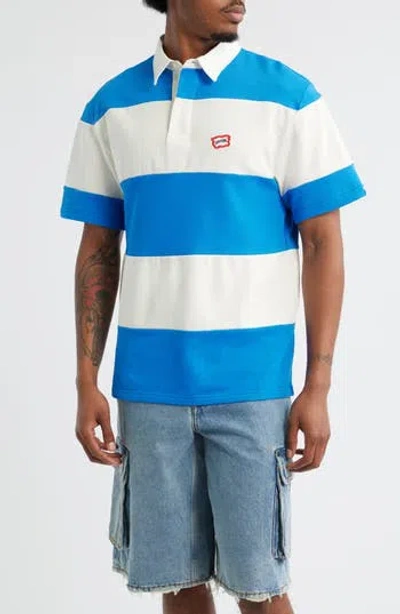 Icecream Boulder Stripe Polo In White