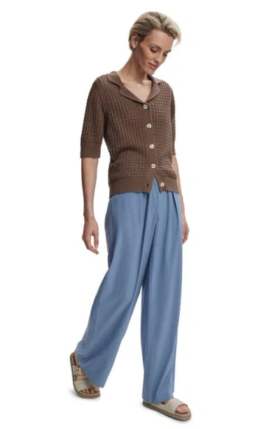 Varley Kayson Wide Leg Pants In Blue