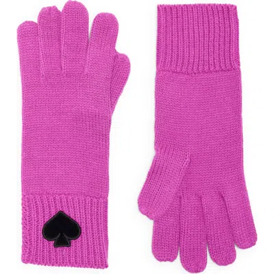 Kate Spade New York Flocked Spade Gloves
