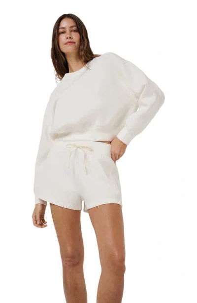 Travismathew Cloudscape Sweat Shorts In White