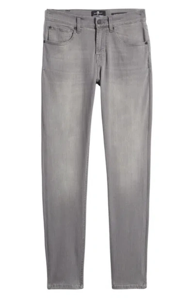 7 For All Mankind Luxe Performance Plus Slimmy Taper Jeans In Gray