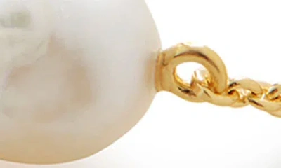 Monica Vinader Gold Keshi Pearl Beaded Chain Bracelet Pearl