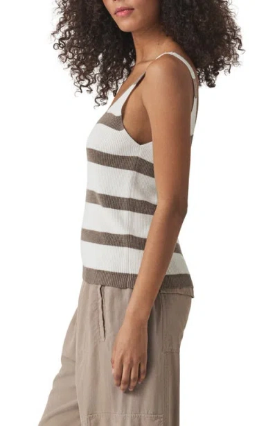 Splendid Octavia Sweater Tank Top In Pine Bark Stripe