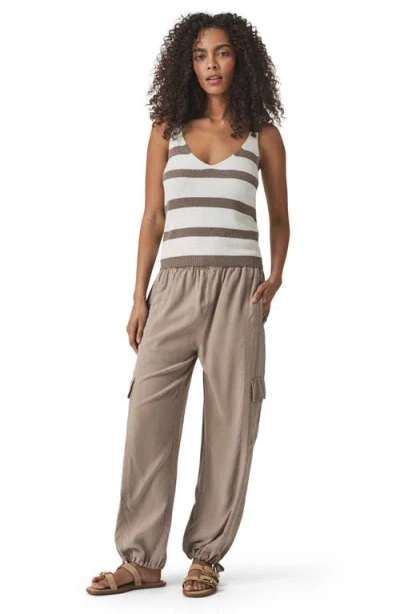 Splendid Octavia Sweater Tank Top In Pine Bark Stripe