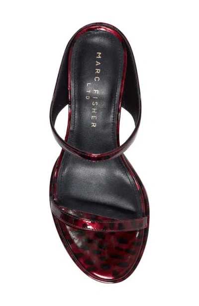 Marc Fisher Ltd Women's Alonde Leather Heeled Slide Sandal