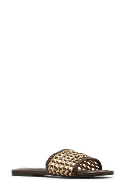 Steve Madden Gulf Woven Slide Sandal In Multi