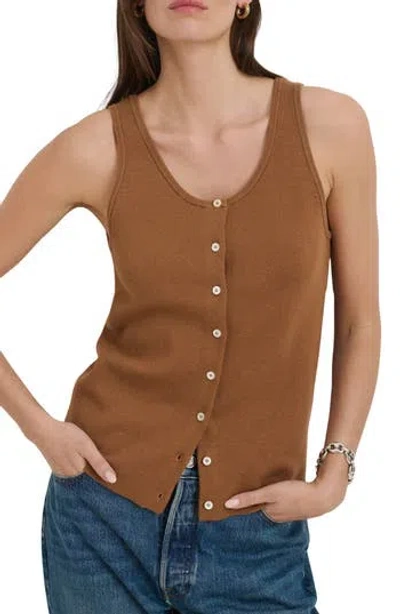 Alex Mill Louisa Vest In Cotton Cashmere In Brown