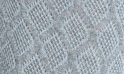 Elie Tahari Ruched Diamond Texture Trouser Socks In Gray