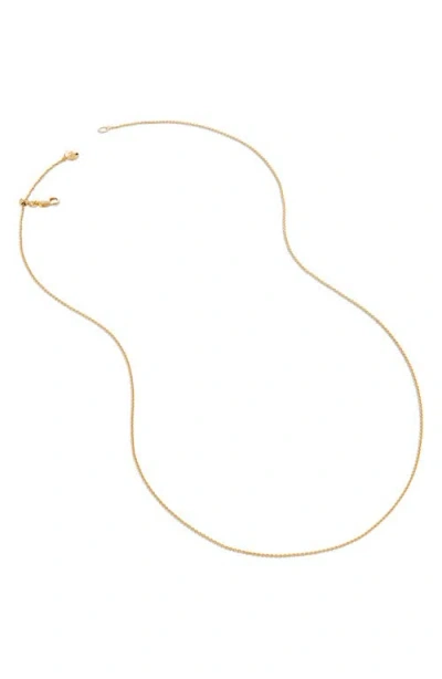 Monica Vinader Fine Chain Necklace In Gold