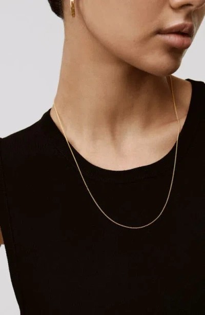 Monica Vinader Fine Chain Necklace In Gold