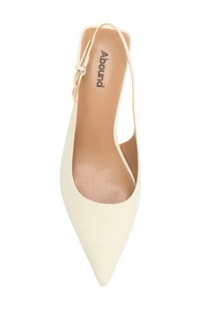 Abound Lidia Slingback Kitten Heel Pump In White