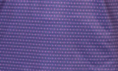Tailorbyrd Dots & Diamonds Performance Golf Polo In Purple