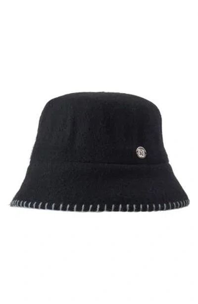 Bruno Magli Wool Felt Bucket Hat In Black