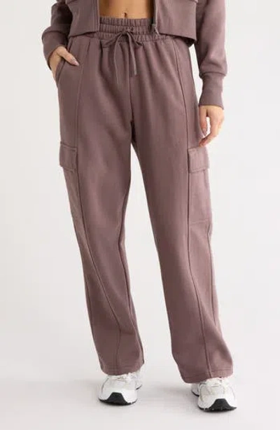 Z By Zella Feather Fleece Utility Pants In Gray