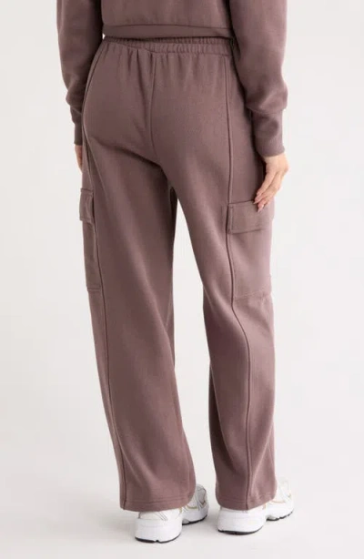 Z By Zella Feather Fleece Utility Pants In Gray