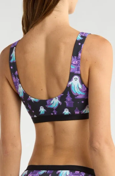 Meundies Print Bralette In Purple