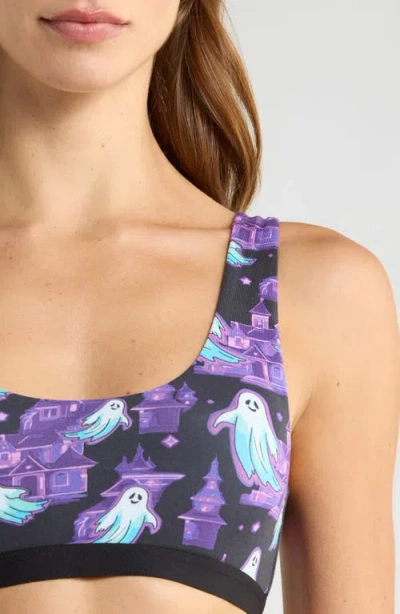 Meundies Print Bralette In Purple