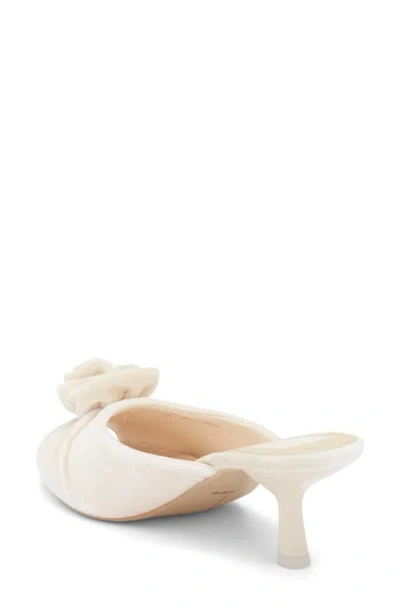 Dolce Vita Cloris Rosette Peep Toe Mule In Neutral