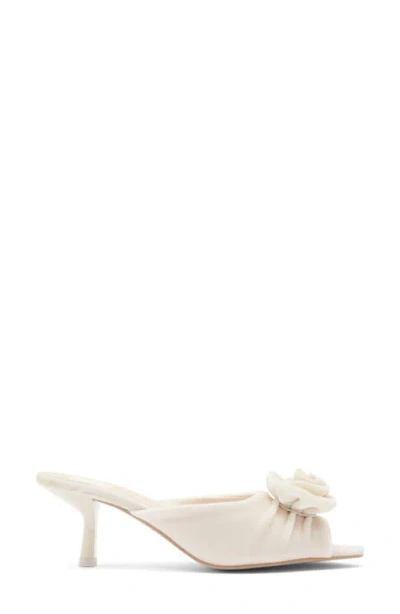 Dolce Vita Cloris Rosette Peep Toe Mule In Neutral