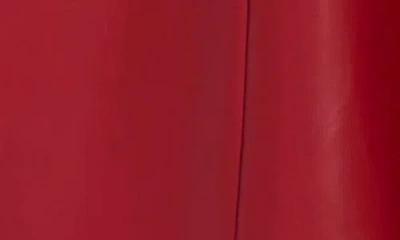 Hutch Reed Faux Leather Coat In Red