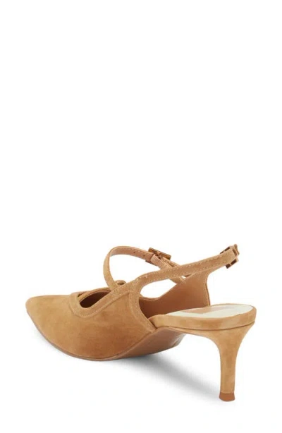 Dolce Vita Kishan Pointed Toe Slingback Pump In Brown
