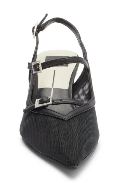 Dolce Vita Kishan Mesh Slingback Pump In Black
