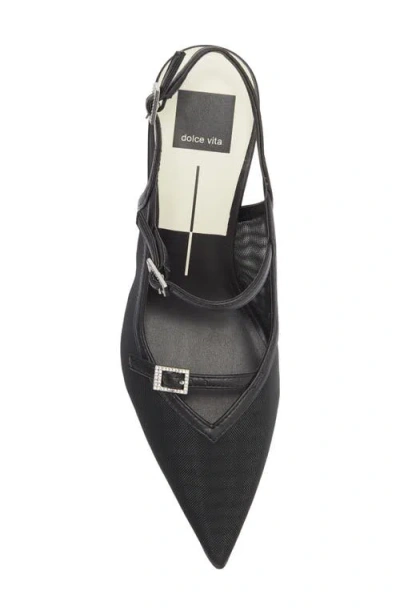 Dolce Vita Kishan Mesh Slingback Pump In Black