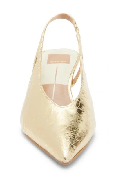 Dolce Vita Kenzie Slingback Pump In Gold