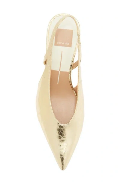 Dolce Vita Kenzie Slingback Pump In Gold