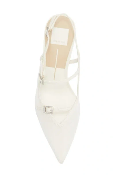 Dolce Vita Kishan Mesh Slingback Pump In White