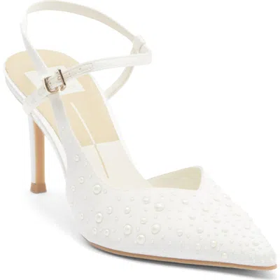 Dolce Vita Karly Embellished Pump In White