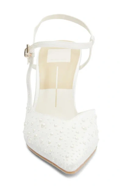 Dolce Vita Karly Embellished Pump In White