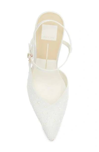 Dolce Vita Karly Embellished Pump In White